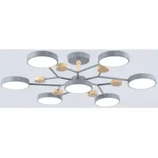 Подвесная люстра Hotpoint FL4865/7 GR/WD (серый/дерево)