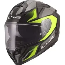 Мотошлем LS2 FF817 Challenger II Viper (L, серый/желтый)