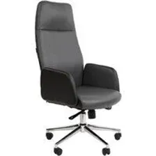 Офисное кресло CHAIRMAN 929 (экопремиум черный/серый)