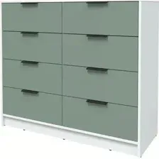 Комод Интерлиния Концепт КТ-К117 Глосс (белый платинум/мята)