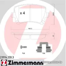 Тормозные колодки Zimmermann 239141703