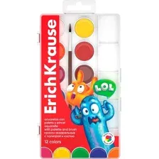 Акварельные краски Erich Krause Jolly Friends / 61369 (12цв)