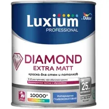 Краска ВД LUXIUM Prof Diamond Extra Matt глубокоматовая 1 л