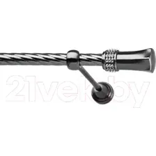 Карниз для штор Lm Decor Севилла 120 1р витой (антрацит, 1.8м)