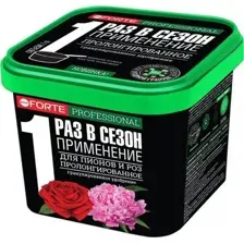 Удобрение пролонгированное Bona Forte гранулированное для пионов и роз с кремнием 1л