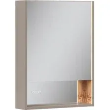 Шкаф с зеркалом для ванной EQUIL Gleam 60.1D (амарок/дуб вотан)