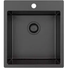 Мойка кухонная ZORG ZRN 5045 Premium PVD Gunblack