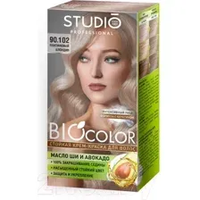 Крем-краска для волос Studio Professional BIOcolor 90.102 (платиновый блондин)