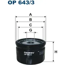 Масляный фильтр Filtron OP643/3