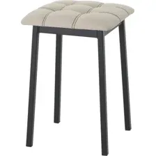 Табурет AMC Comfort 7К1.3 (кожзам, бежевый/черный)