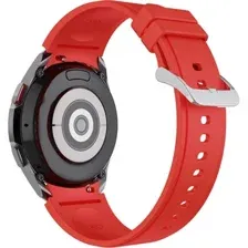 Ремешок Rumi Classic силиконовый для Samsung Galaxy Watch4/5/6 (20 мм, красный)