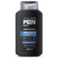 Шампунь для волос БЕЛИТА for Men, Сила и чистота, 400 мл