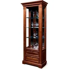 Шкаф-витрина Гомельдрев ГМ 5906Е-01 Береза (левый, мокко)