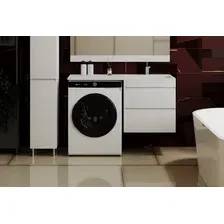 Symbolite Тумба с умывальником Даллас 120 Люкс Plus + Даллас 120x48 (подвесная, правый, белый)