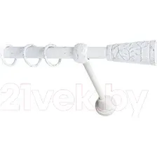 Карниз для штор Lm Decor Византия 066 1р гладкий (белое золото, 1.6м)