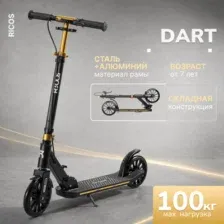 Самокат городской Ricos Dart JSCT1, черный