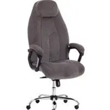 Кресло офисное Tetchair Boss Lux флок (серый)