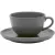 Чашка с блюдцем Oxford Flat Shape Gray 136444 AO04-1C06