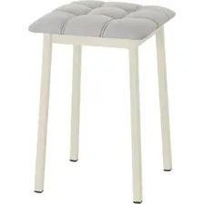 Табурет AMC Comfort 7К3.6 (кожзам, серый/слоновая кость)
