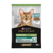 Влажный корм для кошек Pro Plan Sterilised с океанической рыбой в желе (85г)