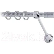 Карниз для штор Lm Decor Цилиндр 088 1р витой (хром, 4м)