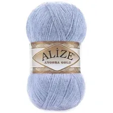 Пряжа для вязания Alize Angora gold 40 (550 м, голубой)