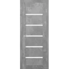 Межкомнатная дверь Юркас Stark ST8 ДО 60x200 (бетон светлый/мателюкс матовое)