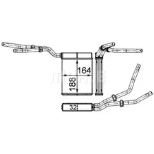 Радиатор печки MAHLE AH 199 000S