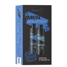 Набор косметики для тела и волос Белита-М Men Solution Гель для душа+Шампунь-кондиционер (400г+400г)
