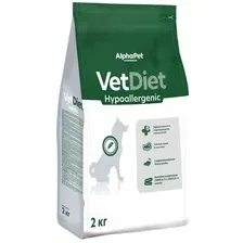 Сухой корм для собак AlphaPet VetDiet Hypoallergenic для взрослых собак 2 кг