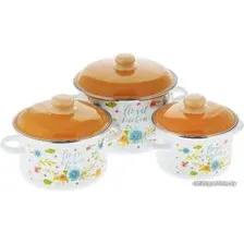 Набор кастрюль Appetite Floral Kitchen 6KB191M