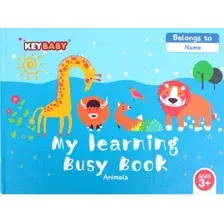 Развивающая книга Darvish Книга с липучками. Животные / DV-14402C