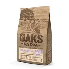 Сухой корм для кошек Oaks Farm Беззерновой для взрослых кошек. Сельдь (6кг)