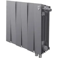 Биметаллический радиатор Royal Thermo PianoForte 300 VDR Silver Satin (6 секций)