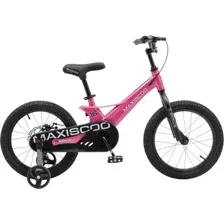 Детский велосипед Maxiscoo Space Базовый 16 2026 / MSC-S1653B (розовый глянцевый)
