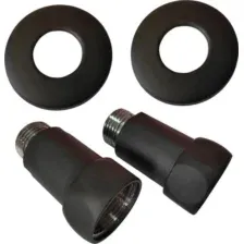 Комплект фитингов для полотенцесушителя Ростела 1 1/4"x 1" г/ш Ral 9005 / 731SCH1210Ral9005