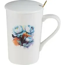 Кружка с ложкой Perfecto Linea Peony / 17-350703 (350мл)