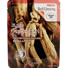  3W Clinic Маска для лица тканевая Fresh Red Ginseng Mask Sheet 23 мл