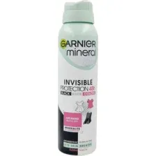 Антиперспирант-спрей Garnier Mineral Black White Color Invisible (150мл)