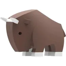 Магнитный конструктор Halftoys Animal Гну HAS003