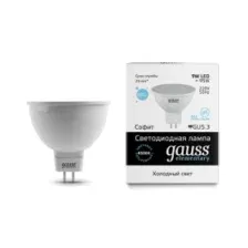 Лампа светодиодная Gauss Elementary MR16 9Вт GU5.3 4100K 11529