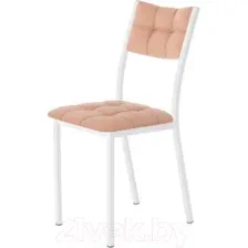 Стул AMC Comfort 3К6.7 (кожзам коралл/белый)