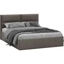 Кровать Трия Глосс универсальный тип 1 с ПМ и заглушиной 160x200 (Wellmart Latte)