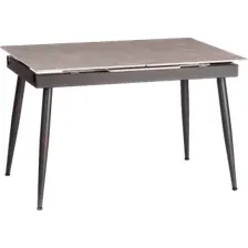 Кухонный стол TetChair Балморал 120+40x80x75 (серый/черный)