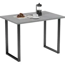 Обеденный стол Mio Tesoro Tako 92x50 (серый/черный)