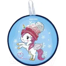 Санки-ледянка Mega Toys Единорог / 12411 (розовый)