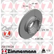 Тормозной диск ZIMMERMANN 250.5701.20 полный , задняя ось