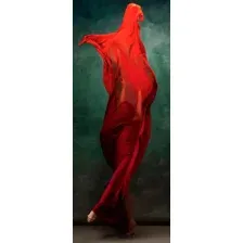 Картина Stamprint Девушка в красном 2 AR037 (125x50)