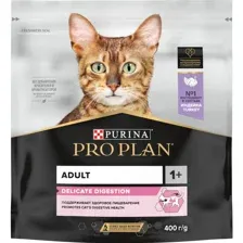 Корм для кошек Pro Plan Delicate Adult OptiDigest, индейка, 400 г