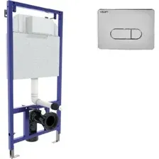 Инсталляция для унитаза Visam Slim 525 с кнопкой D3 хром глянец EX-040233